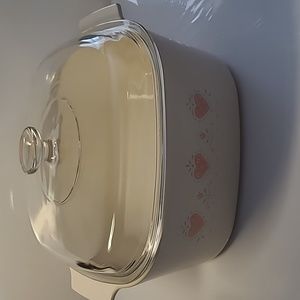 Vintage corningware forever yours heart A-5-B 5L made in USA